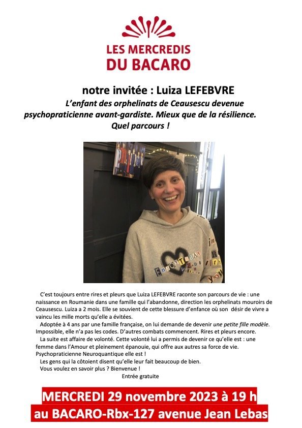 Actualités de Luiza Lefebvre psych'atom - Psychopraticienne neuroquantique - Roubaix